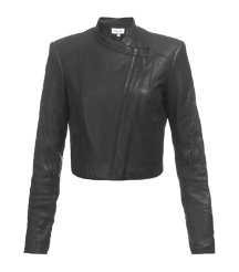 Cropped Leather Jacket