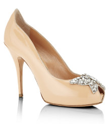 Farfalla Patent Peep Toe