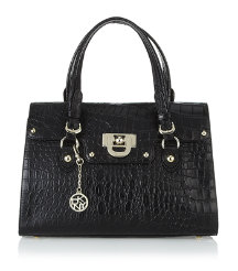 Heritage Croco Leather Satchel