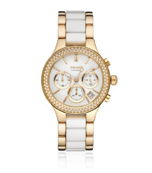 Diamante Bracelet Watch with Ceramic Detail