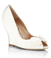 Colette Satin Wedge
